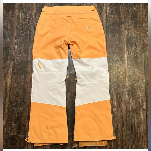 ROXY x CHLOE KIM Woodrose technical snow pants size XL NWT SNOW SKI ORANGE WHITE - Picture 9 of 13